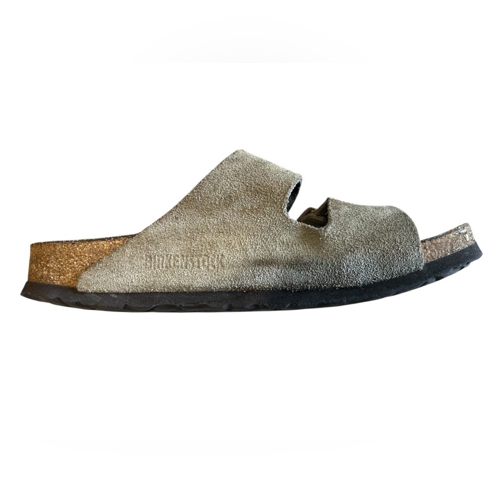Birkenstock Arizona Tan Suede 2 Strap Sandals Size 7 EU 38 - Picture 4 of 12